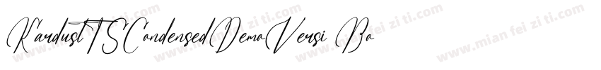 KardustTSCondensedDemoVersi BoldIta字体转换